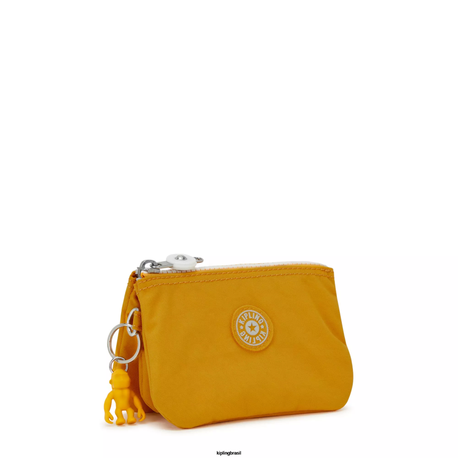 mulheres bolsas Kipling amarelo rápido bolsa pequena de criatividade 4X8V559