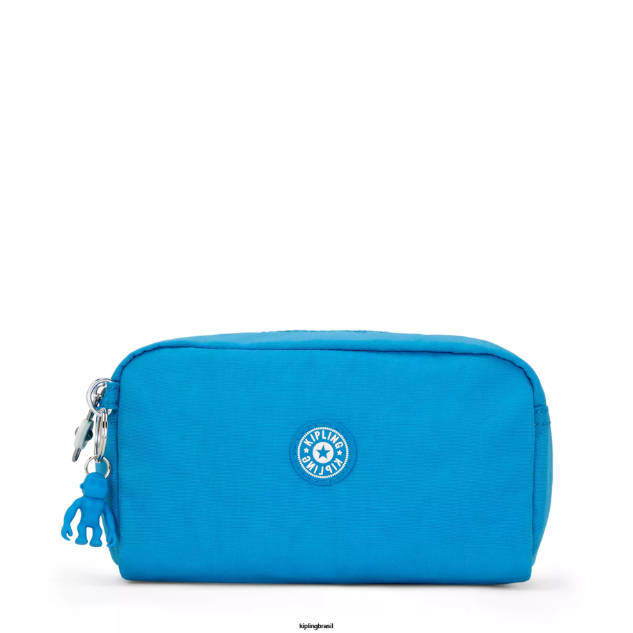 mulheres bolsas Kipling ansioso azul bolsa brilhante 4X8V315