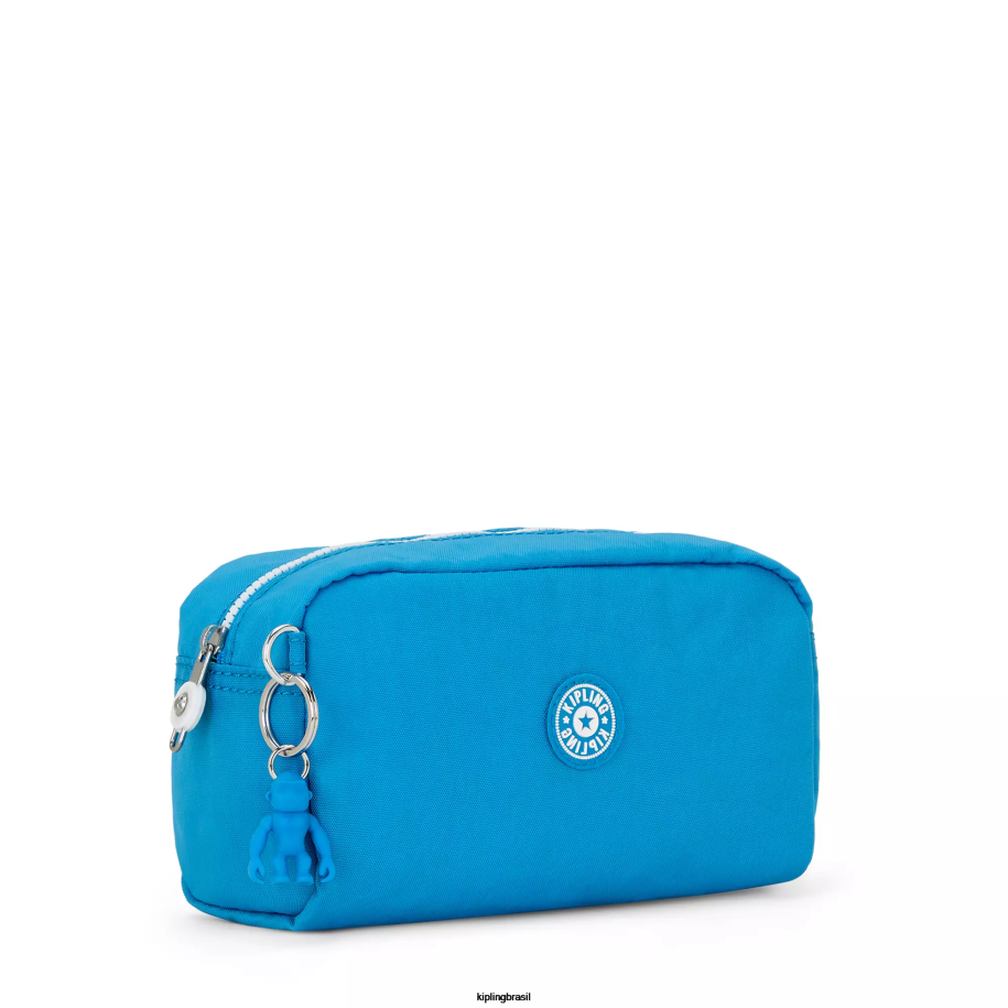 mulheres bolsas Kipling ansioso azul bolsa brilhante 4X8V315