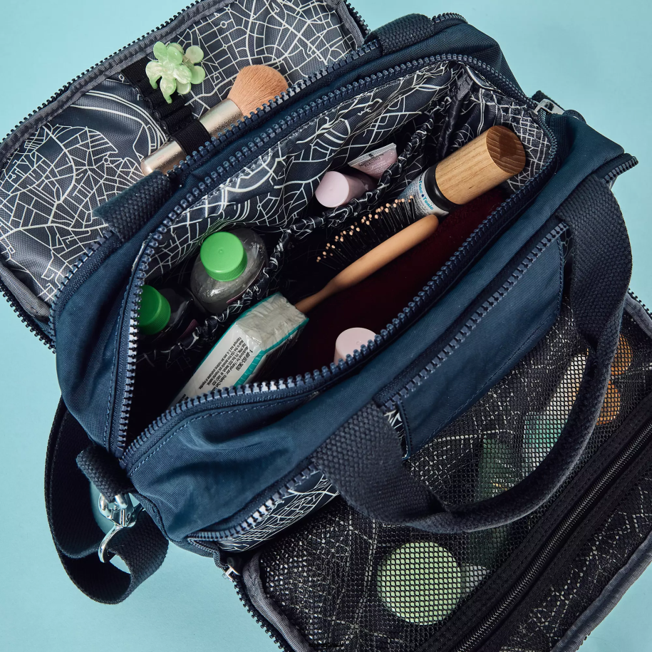 mulheres bolsas Kipling azul azul bolsa de higiene palm beach 4X8V545