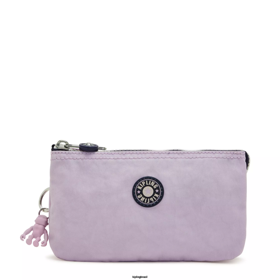 mulheres bolsas Kipling bloco lilás suave bolsa grande de criatividade 4X8V540