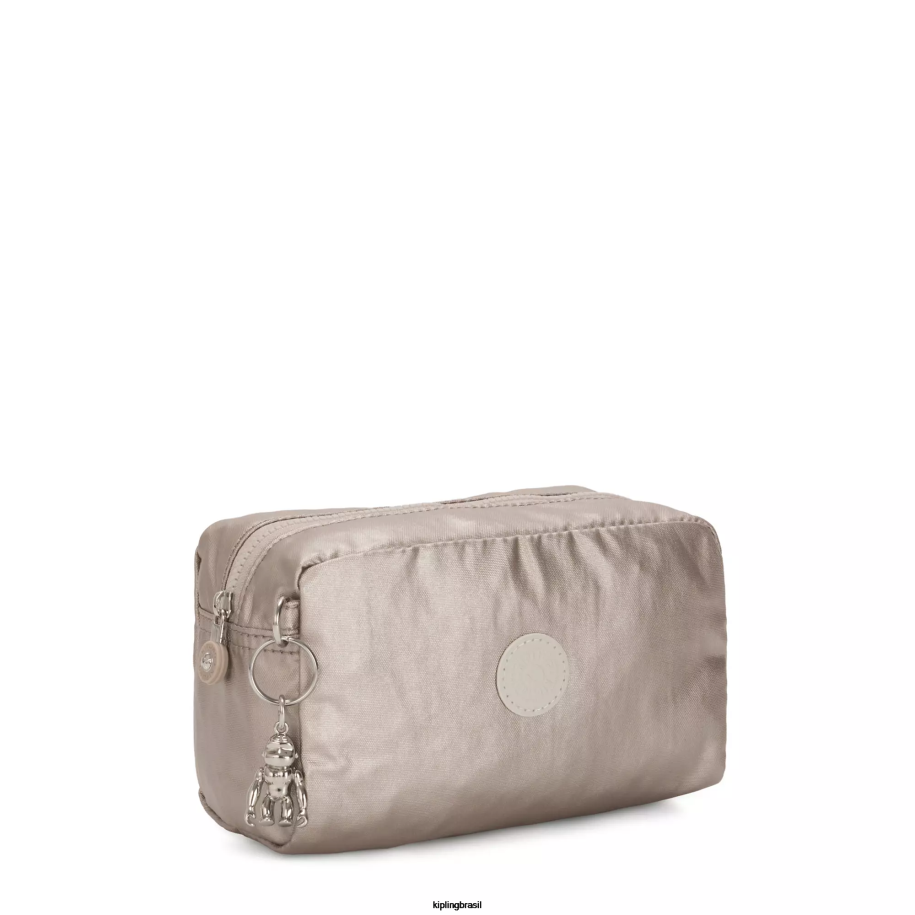 mulheres bolsas Kipling brilho metálico bolsa metálica brilhante 4X8V316