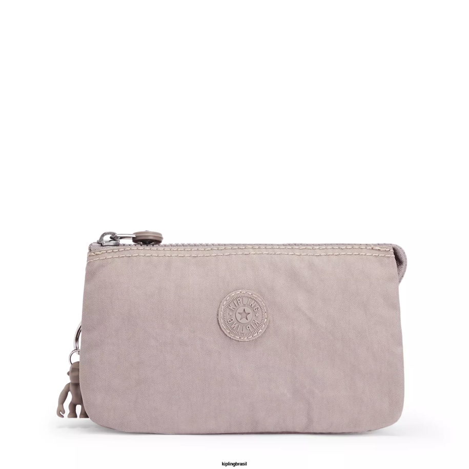 mulheres bolsas Kipling cinza gris bolsa grande de criatividade 4X8V533