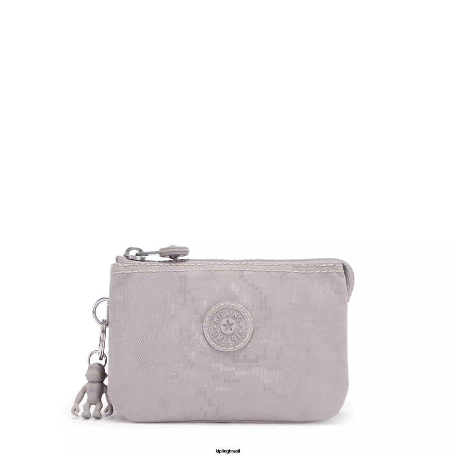 mulheres bolsas Kipling cinza gris bolsa pequena de criatividade 4X8V558