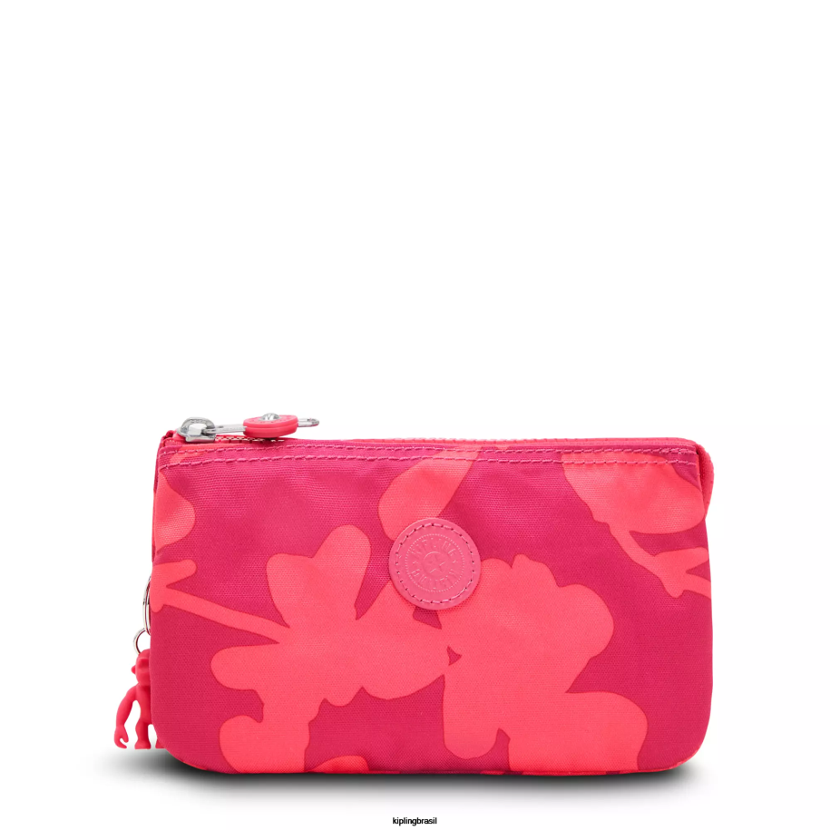 mulheres bolsas Kipling flor de coral bolsa grande impressa de criatividade 4X8V304