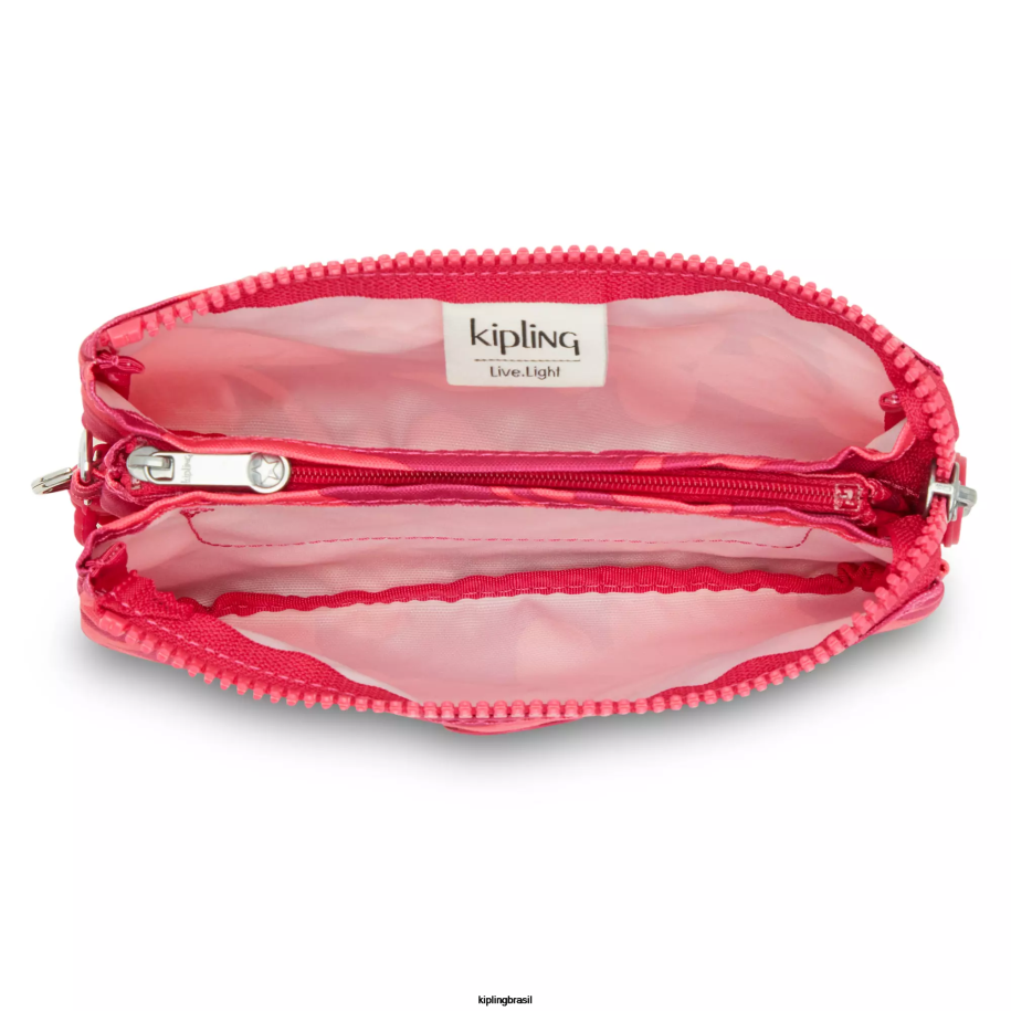 mulheres bolsas Kipling flor de coral bolsa grande impressa de criatividade 4X8V304