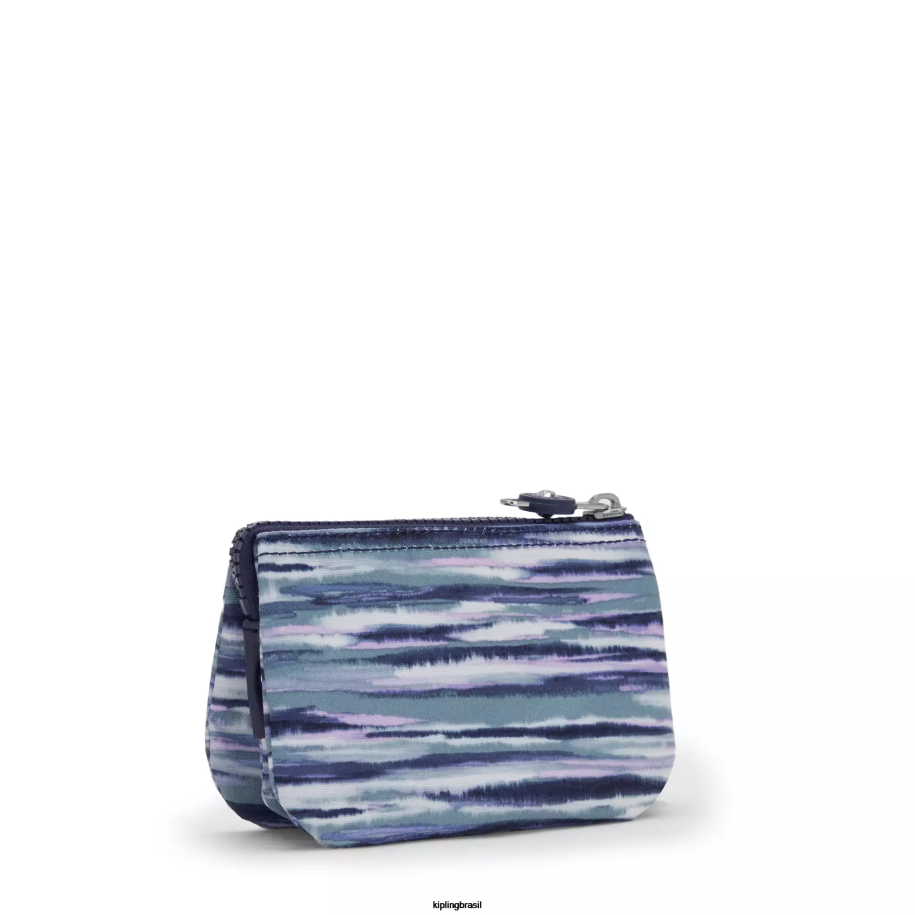 mulheres bolsas Kipling listras de pincel bolsa pequena impressa de criatividade 4X8V603