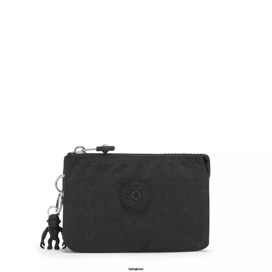mulheres bolsas Kipling preto noir bolsa pequena de criatividade 4X8V560
