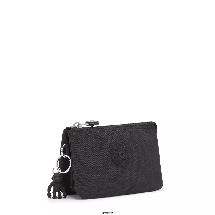 mulheres bolsas Kipling preto noir bolsa pequena de criatividade 4X8V560