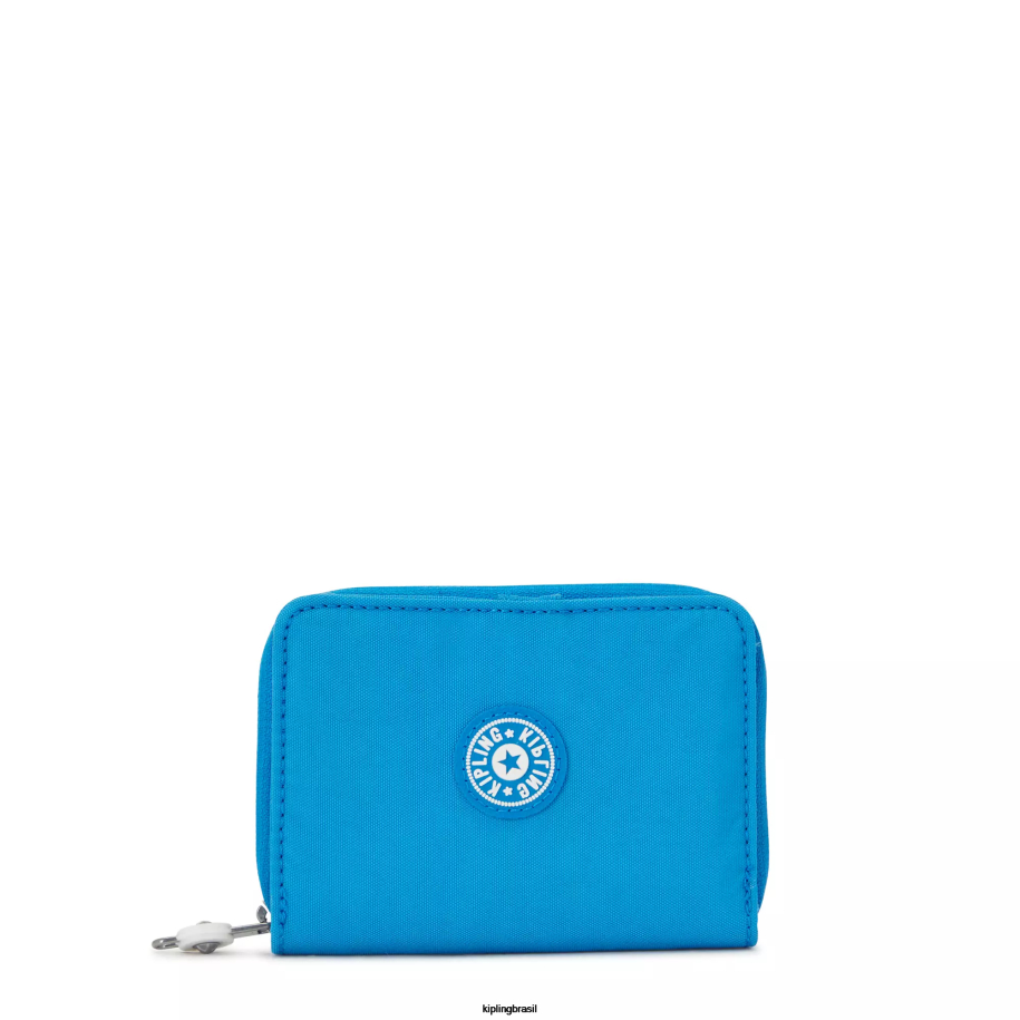 mulheres carteiras e pulseiras Kipling ansioso azul dinheiro amor carteira pequena 4X8V301