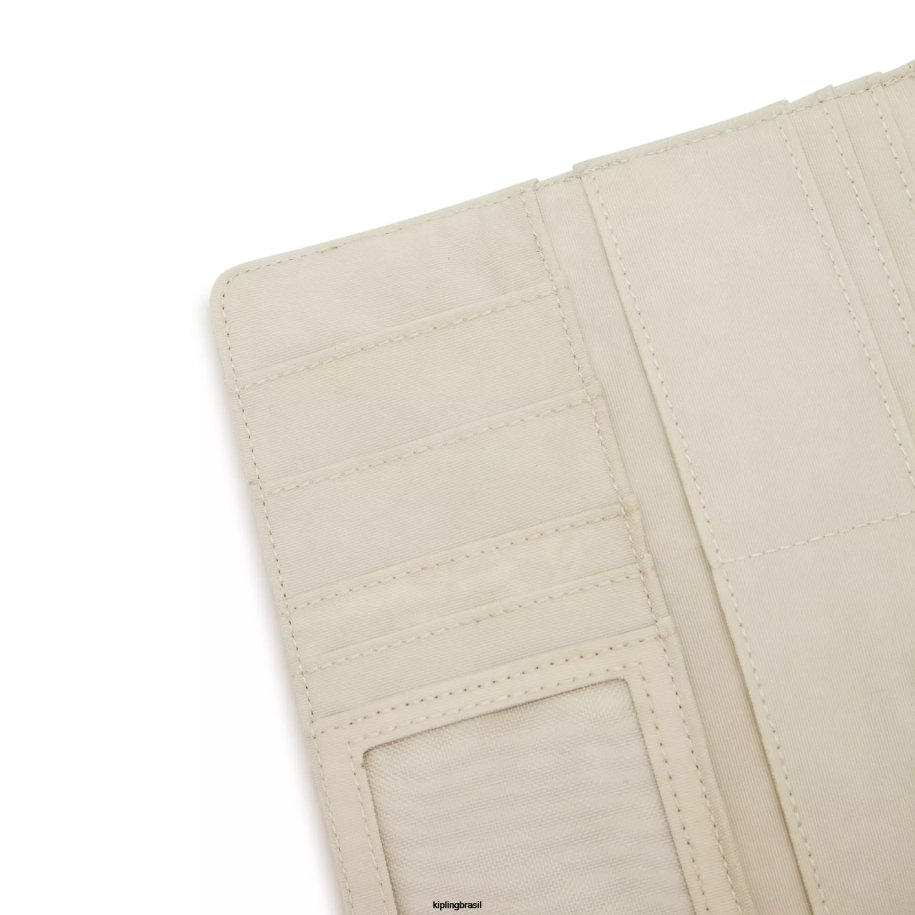 mulheres carteiras e pulseiras Kipling areia clara carteira instantânea de dinheiro 4X8V291