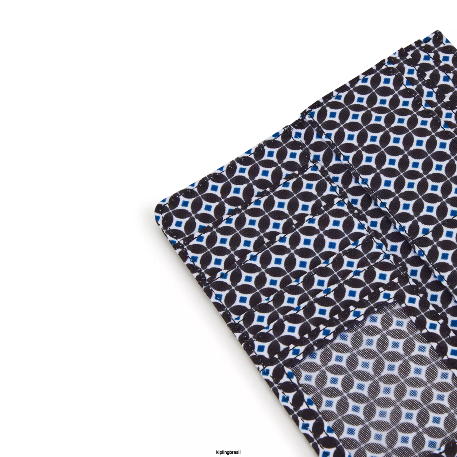 mulheres carteiras e pulseiras Kipling azulejo enegrecido carteira de pressão impressa money land 4X8V312