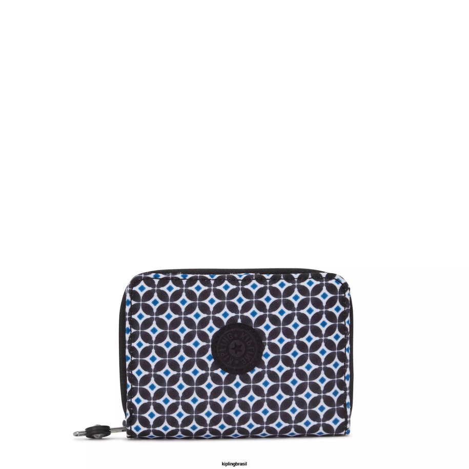 mulheres carteiras e pulseiras Kipling azulejo enegrecido dinheiro amor pequena carteira impressa 4X8V295
