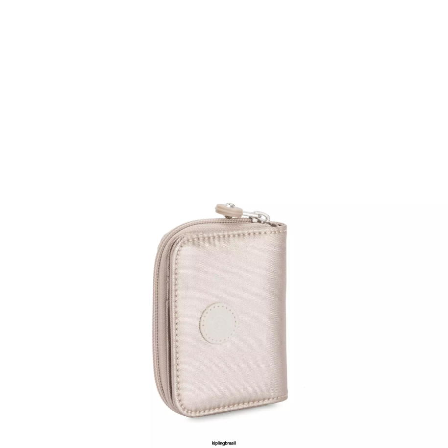 mulheres carteiras e pulseiras Kipling brilho metálico tops carteira metálica 4X8V567