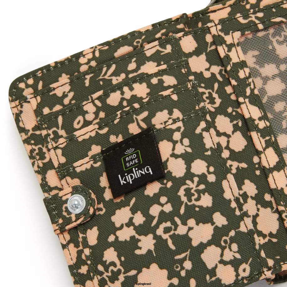 mulheres carteiras e pulseiras Kipling floral fresco dinheiro amor pequena carteira impressa 4X8V294