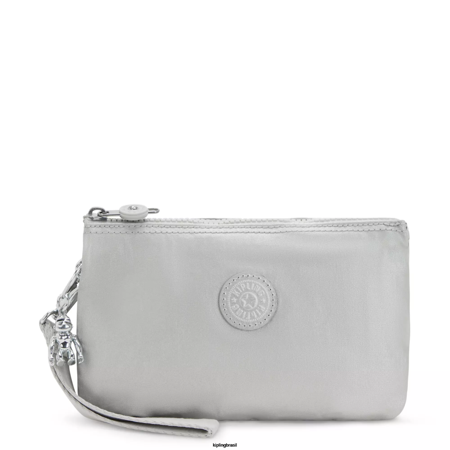 mulheres carteiras e pulseiras Kipling metálico brilhante criatividade pulseira metálica extra grande 4X8V662