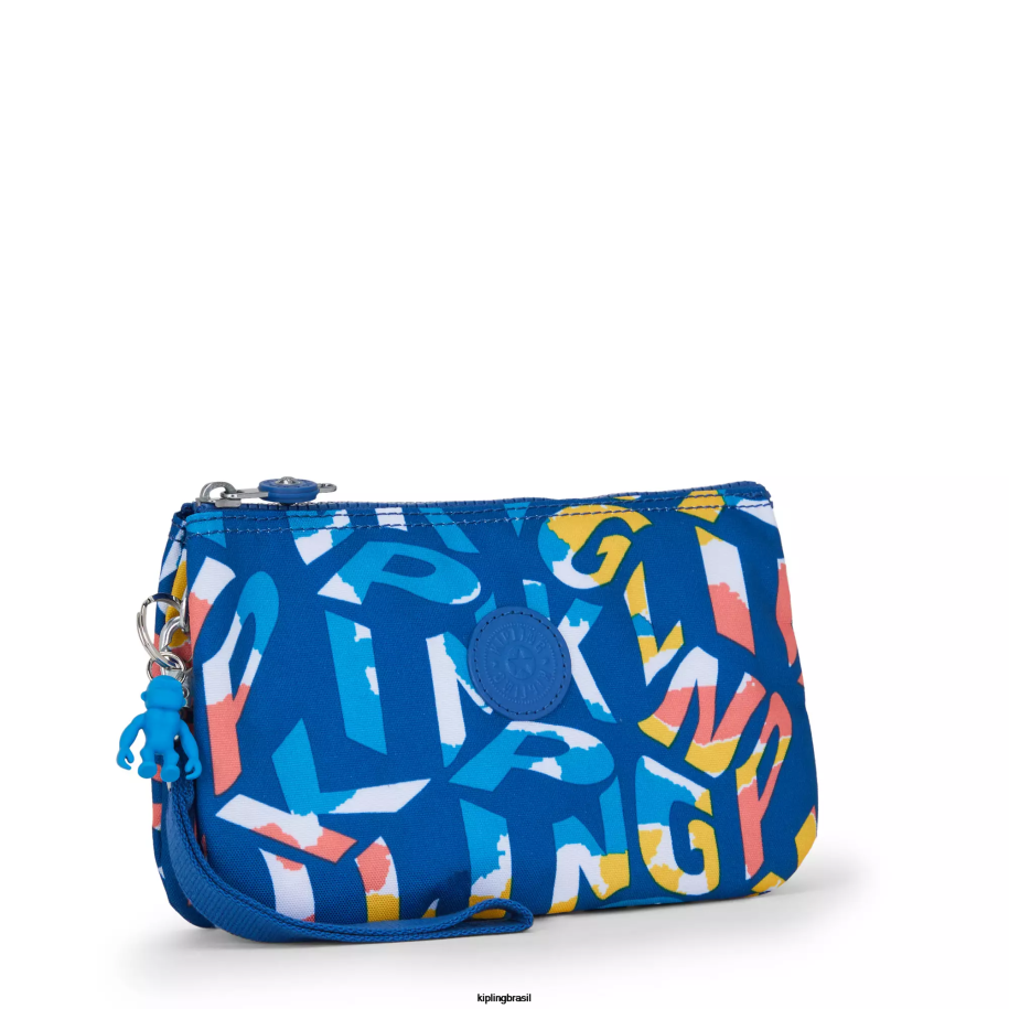 mulheres carteiras e pulseiras Kipling néon pulseira de criatividade extra grande impressa 4X8V565