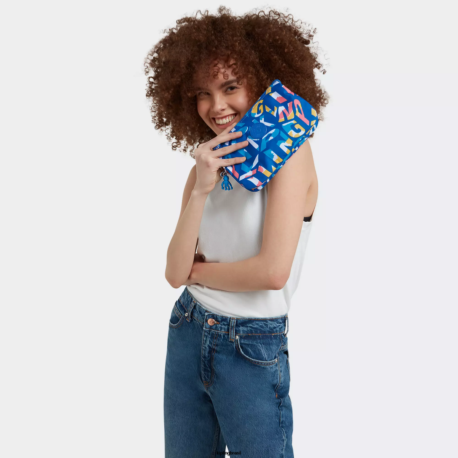 mulheres carteiras e pulseiras Kipling néon pulseira de criatividade extra grande impressa 4X8V565