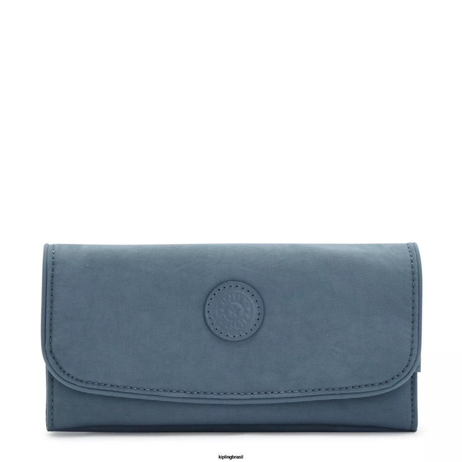 mulheres carteiras e pulseiras Kipling pincel azul carteira instantânea de dinheiro 4X8V286