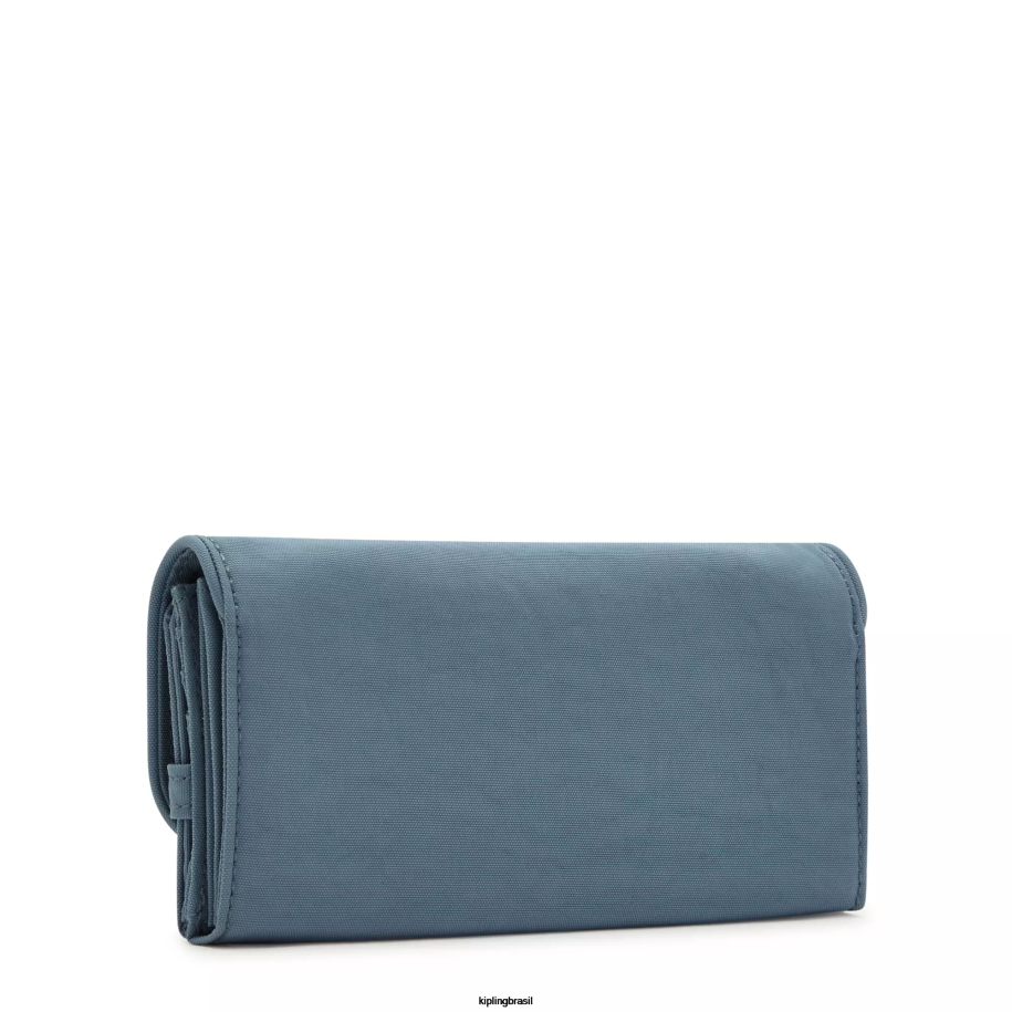 mulheres carteiras e pulseiras Kipling pincel azul carteira instantânea de dinheiro 4X8V286