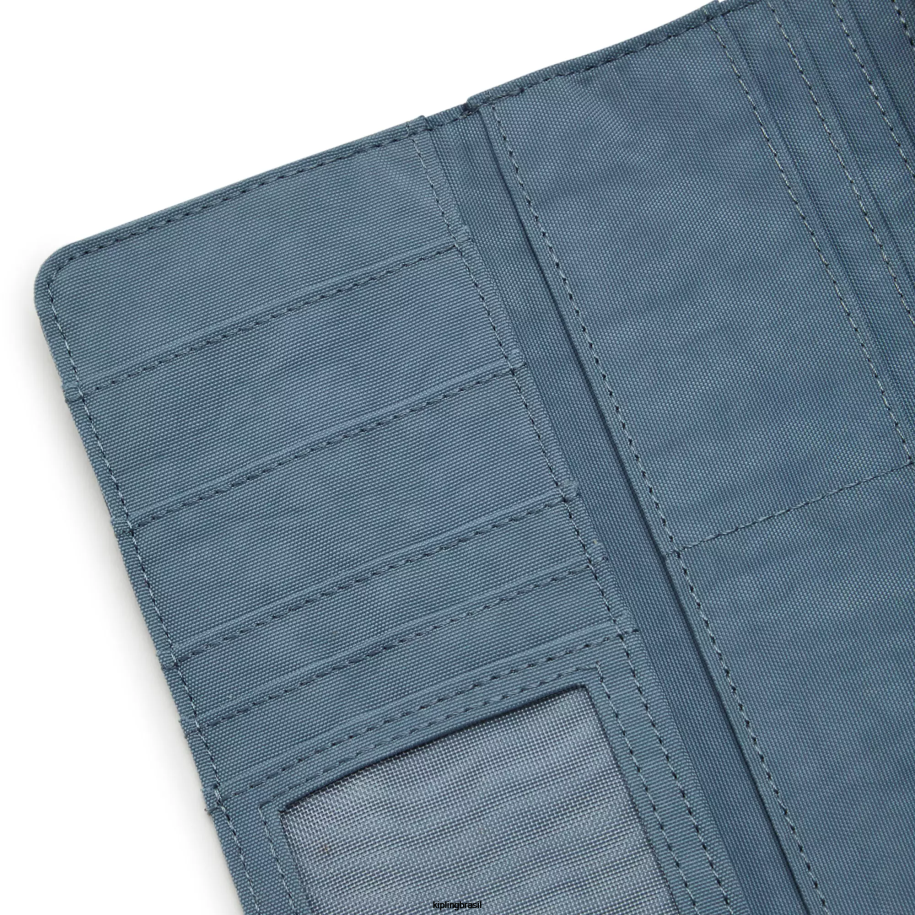 mulheres carteiras e pulseiras Kipling pincel azul carteira instantânea de dinheiro 4X8V286