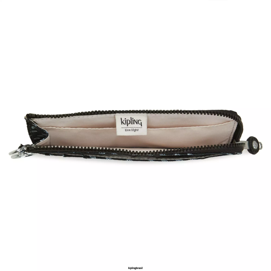 mulheres carteiras e pulseiras Kipling pontos finais carteira impressa dafni 4X8V554