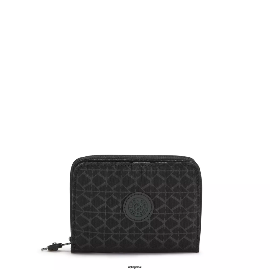 mulheres carteiras e pulseiras Kipling preto dinheiro amor carteira pequena impressa 4X8V555