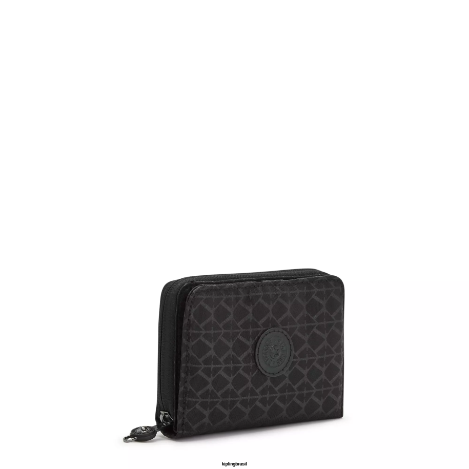 mulheres carteiras e pulseiras Kipling preto dinheiro amor carteira pequena impressa 4X8V555
