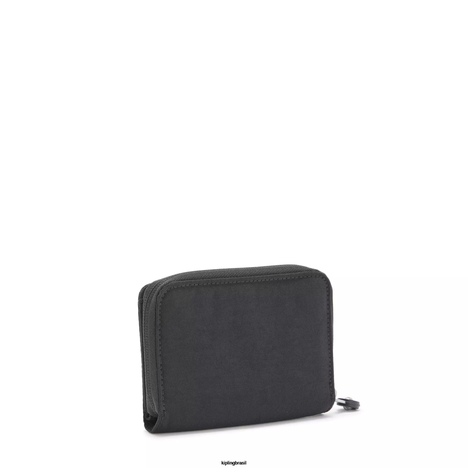 mulheres carteiras e pulseiras Kipling preto noir dinheiro amor carteira pequena 4X8V299