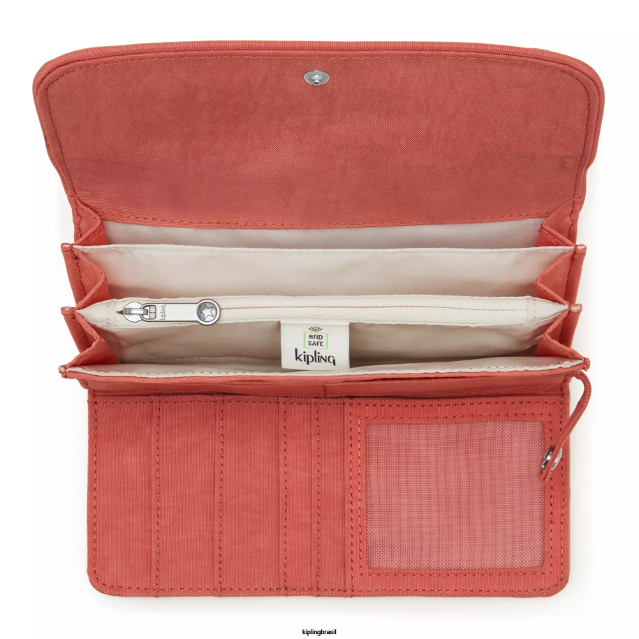 mulheres carteiras e pulseiras Kipling rosa vintage carteira instantânea de dinheiro 4X8V290
