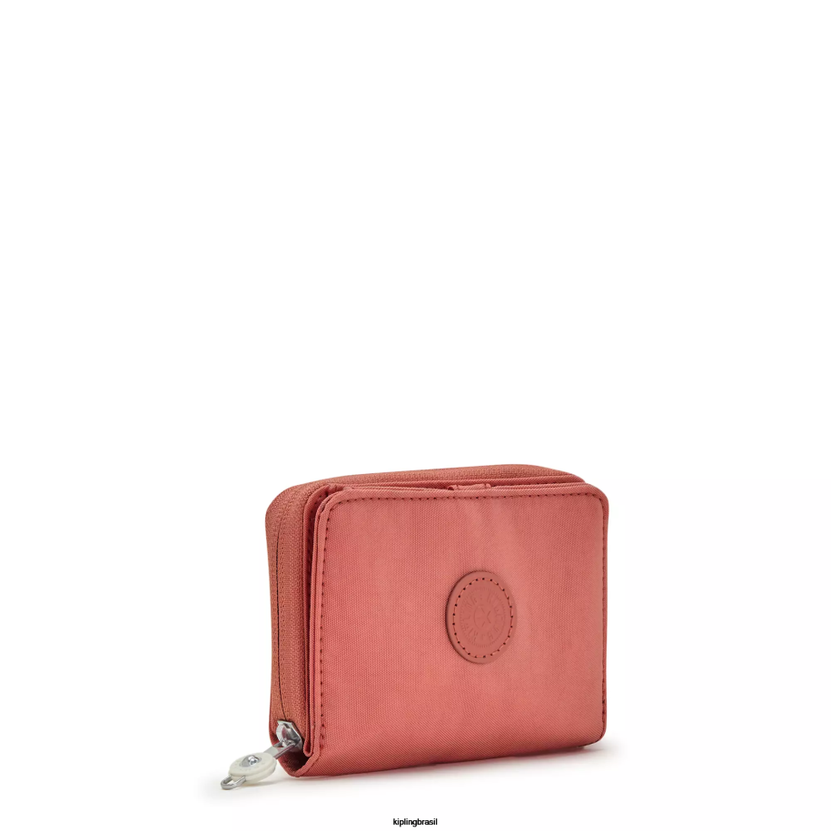 mulheres carteiras e pulseiras Kipling rosa vintage dinheiro amor carteira pequena 4X8V297