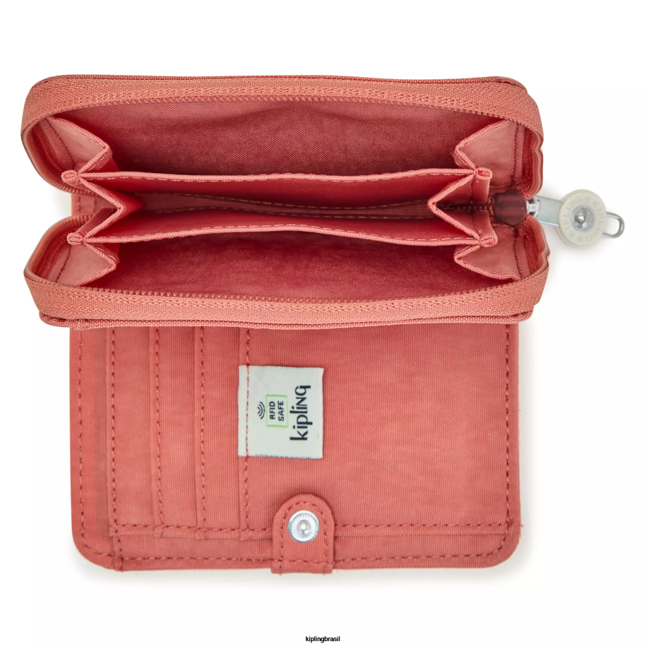 mulheres carteiras e pulseiras Kipling rosa vintage dinheiro amor carteira pequena 4X8V297