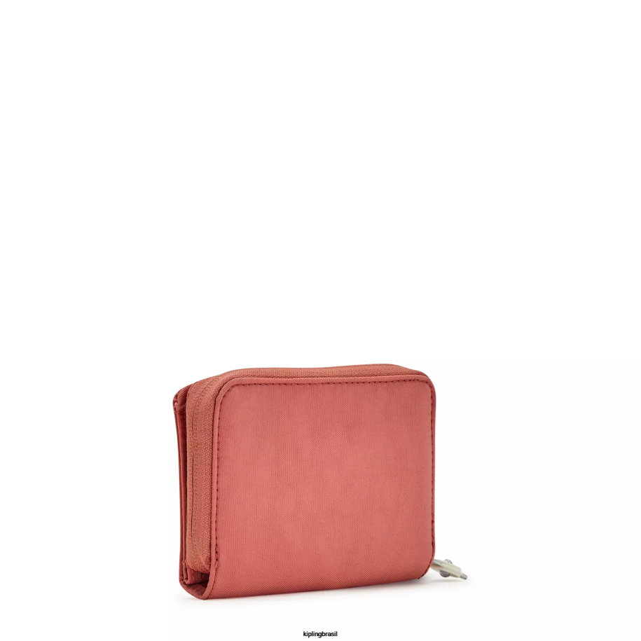 mulheres carteiras e pulseiras Kipling rosa vintage dinheiro amor carteira pequena 4X8V297