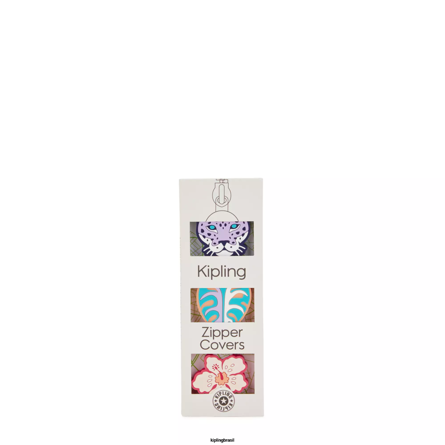 mulheres chaveiros Kipling flor de tigre puxadores de zíper 4X8V716