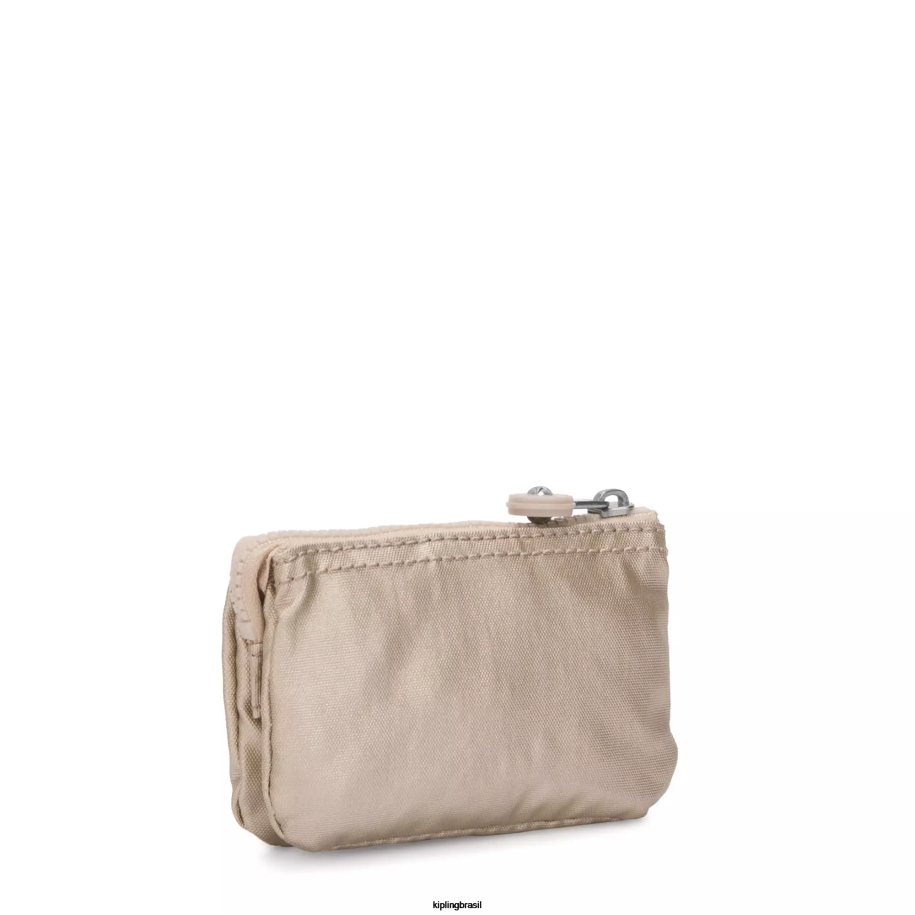 mulheres chaveiros Kipling ouro estrelado metálico criatividade mini bolsa chaveiro metálico 4X8V610