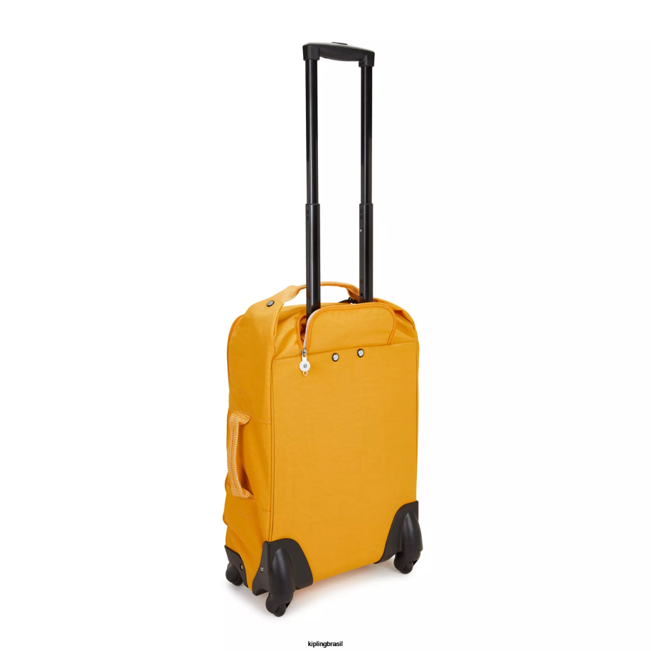 mulheres bagagem rolante Kipling amarelo rápido bagagem de mão pequena com rodinhas darcey 4X8V508
