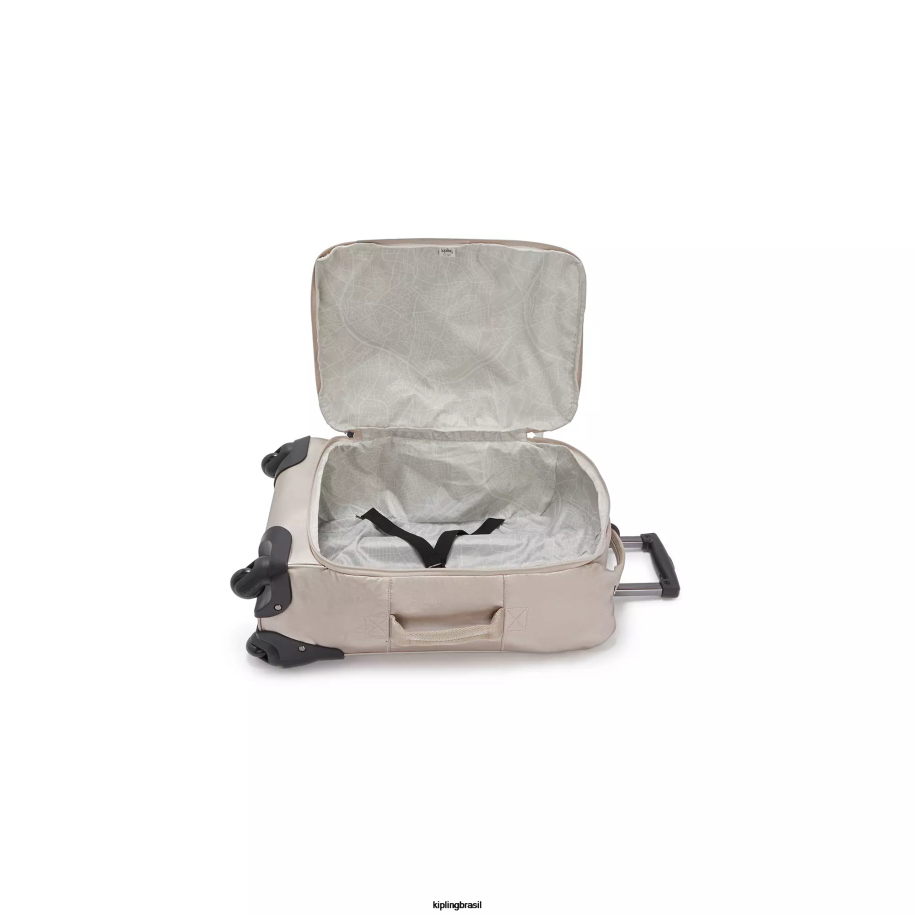 mulheres bagagem rolante Kipling brilho metálico bagagem de mão pequena metálica com rodinhas darcey 4X8V514