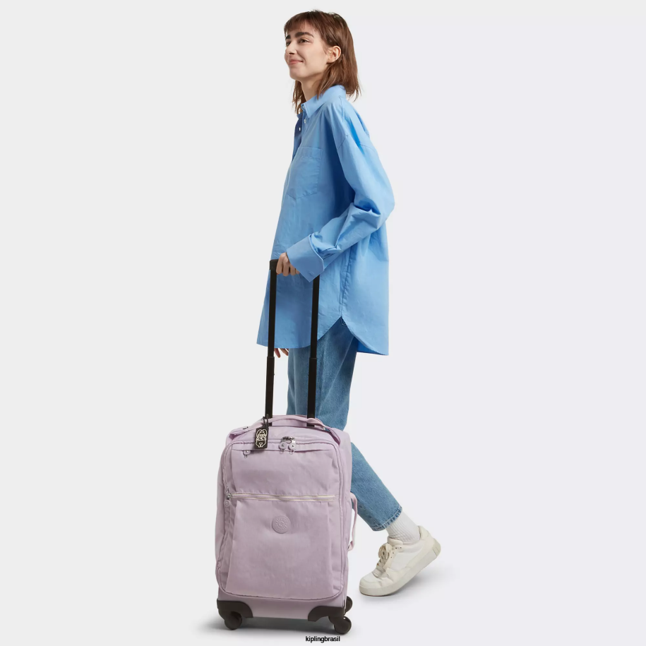 mulheres bagagem rolante Kipling lilás suave bagagem de mão pequena com rodinhas darcey 4X8V511
