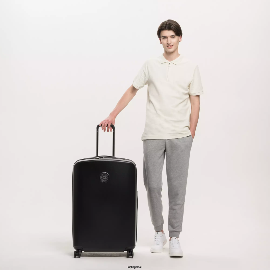 mulheres bagagem rolante Kipling preto noir curiosidade bagagem grande com rodas de 4 rodas 4X8V524