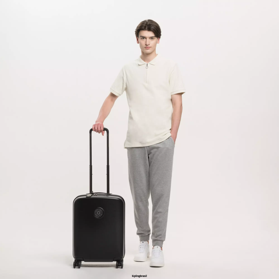 mulheres bagagem rolante Kipling preto noir curiosidade mala pequena com rodinhas de 4 rodas 4X8V513