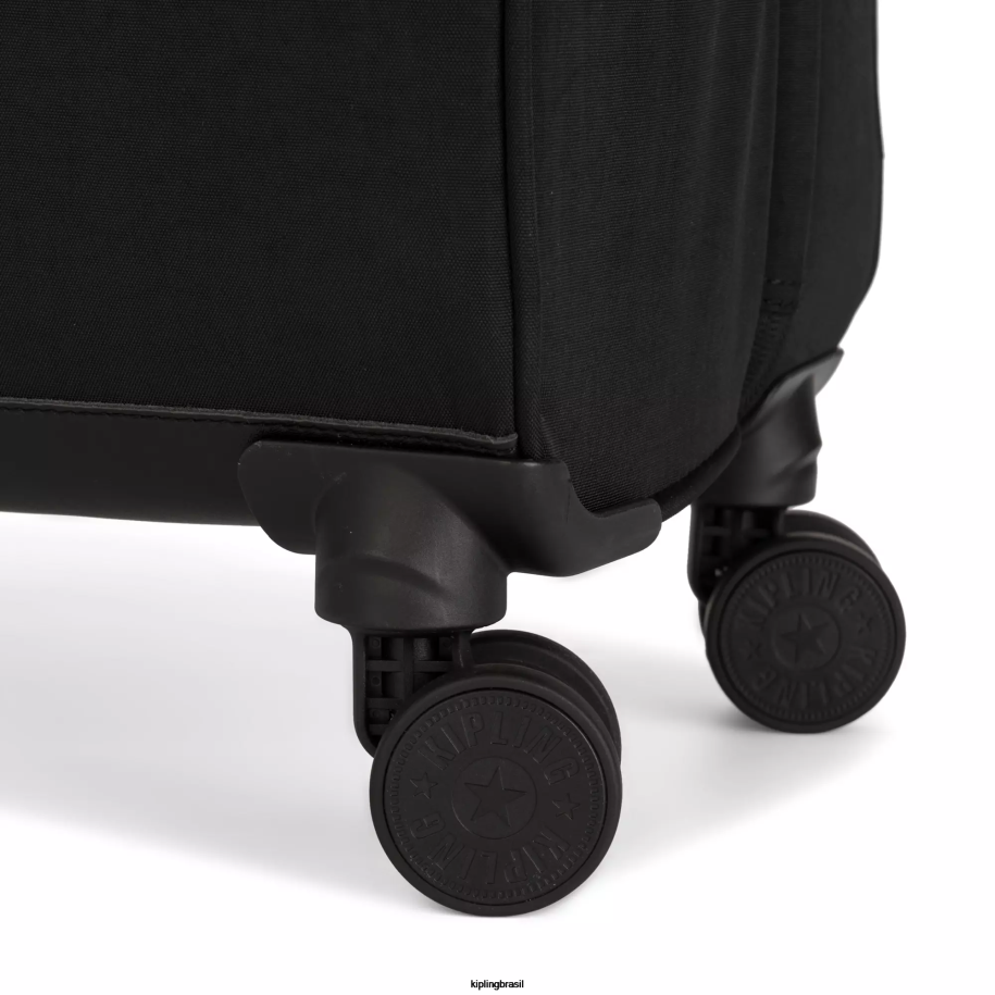 mulheres bagagem rolante Kipling preto noir mala de rodinhas média espontânea 4X8V516