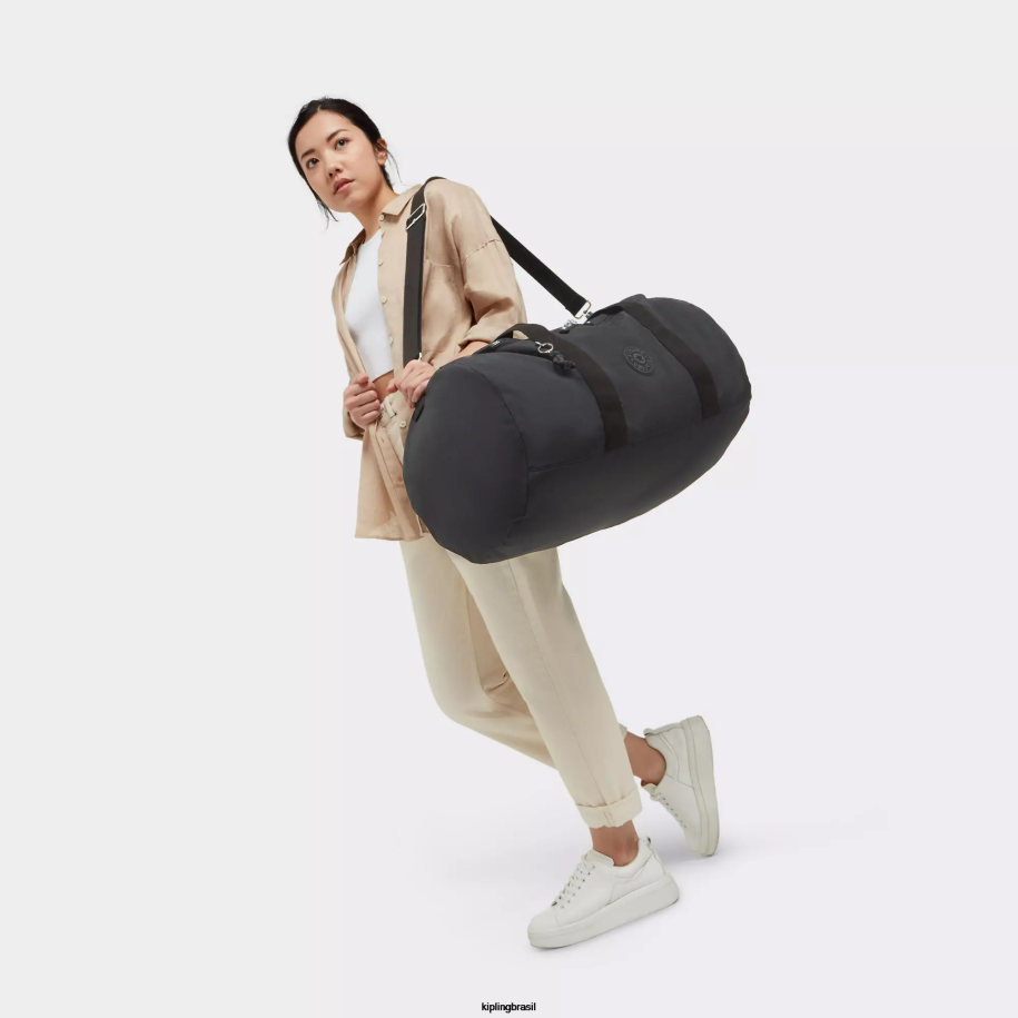 mulheres mochilas Kipling preto noir mochila média argus 4X8V332