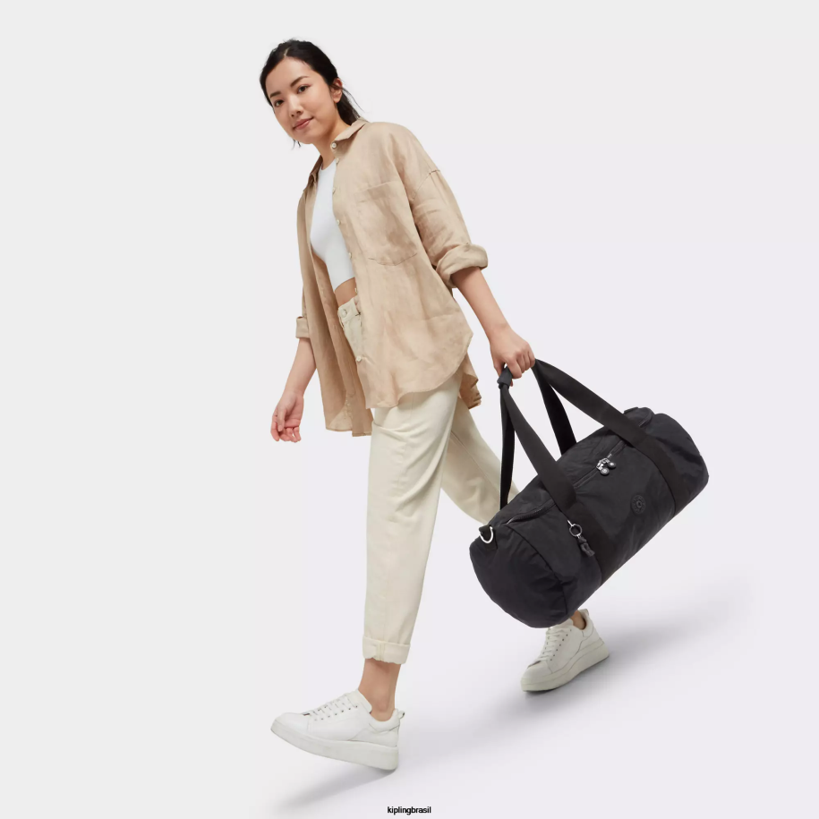 mulheres mochilas Kipling preto noir mochila pequena argus 4X8V330