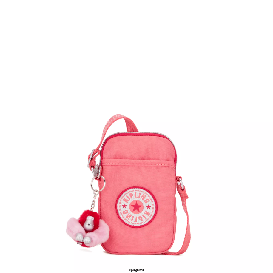 mulheres bolsas crossbody Kipling alegre diversão rosa saco de telefone crossbody tally 4X8V26