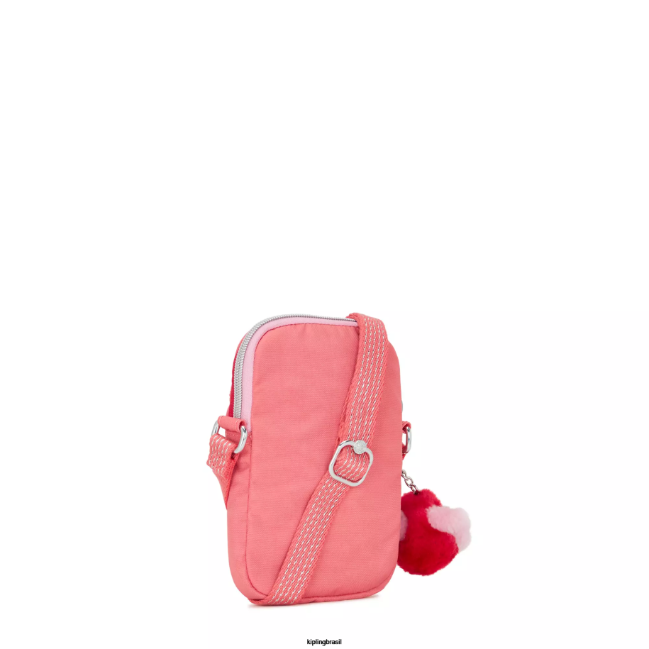 mulheres bolsas crossbody Kipling alegre diversão rosa saco de telefone crossbody tally 4X8V26