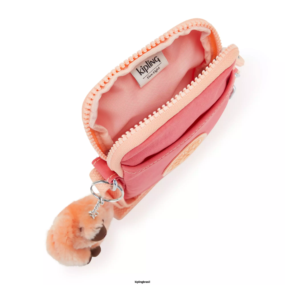 mulheres bolsas crossbody Kipling alegre rosa saco de telefone crossbody tally 4X8V55