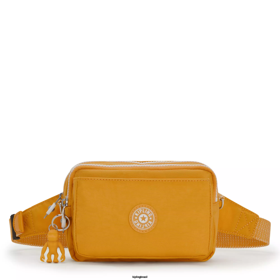mulheres bolsas crossbody Kipling amarelo rápido bolsa transversal abanu multi conversível 4X8V118