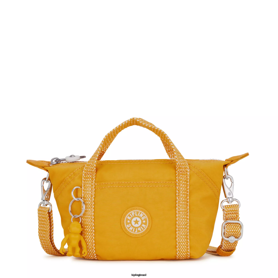 mulheres bolsas crossbody Kipling amarelo rápido bolsa transversal art compacta 4X8V2