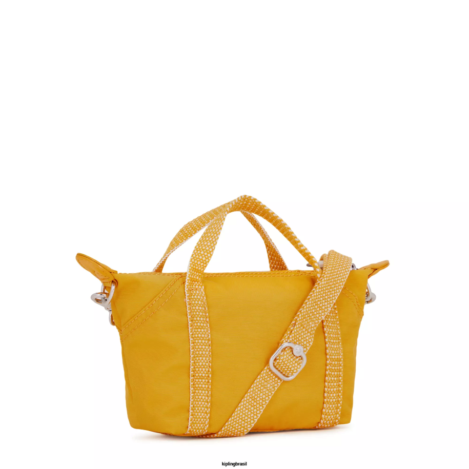 mulheres bolsas crossbody Kipling amarelo rápido bolsa transversal art compacta 4X8V2