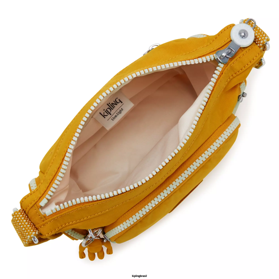 mulheres bolsas crossbody Kipling amarelo rápido bolsa transversal mini gabbie 4X8V18